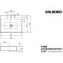 Kaldewei Puro 900706033001 umywalka 60x46 cm prostokątna nablatowa biała zdj.2
