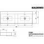 Kaldewei Puro 907206003001 umywalka 130x46 cm prostokątna nablatowa biała zdj.2