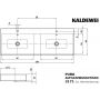 Kaldewei Puro 907206043001 umywalka 130x46 cm prostokątna nablatowa biała zdj.2
