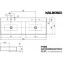 Kaldewei Puro 907206053001 umywalka 130x46 cm prostokątna nablatowa biała zdj.2