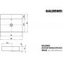 Kaldewei Silenio 904106313001 umywalka 60x46 cm prostokątna nablatowa biała zdj.2