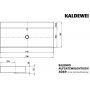 Kaldewei Silenio 906406313001 umywalka 120x46 cm prostokątna nablatowa biała zdj.2