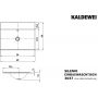 Kaldewei Silenio 907706313001 umywalka 60x46 cm prostokątna wpuszczana biała zdj.2