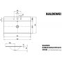 Kaldewei Silenio 907806033001 umywalka 90x46 cm prostokątna wpuszczana biała zdj.2