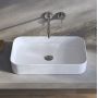 Kronenbach Cube KB144630CU umywalka 60.5x35 cm prostokątna nablatowa biała zdj.4
