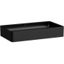 Laufen Living H8114347161121 umywalka 60x40 cm prostokątna nablatowa czarny mat zdj.1