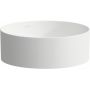 Laufen Living H8114357571121 umywalka 37x37 cm okrągła nablatowa biała zdj.1