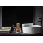 Laufen Living H8114357571121 umywalka 37x37 cm okrągła nablatowa biała zdj.3