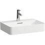 Laufen Val H812284A001041 umywalka 55x40 cm prostokątna nablatowa biała zdj.1