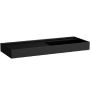 Laufen Kartell H8133337161121 umywalka 120x46 cm prostokątna ścienna czarna zdj.1