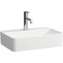 Laufen Savoy H8169450001041 umywalka 55x38 cm prostokątna nablatowa biała zdj.1