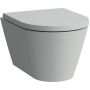 Laufen Kartell H8203337590001 miska wc wisząca bez kołnierza szary mat zdj.1