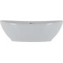 Megstyl Zora 3192 umywalka 41x34 cm owalna nablatowa biała zdj.2