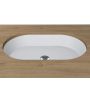 Miraggio Rome 0000233 umywalka 55x35 cm owalna podblatowa biała zdj.4