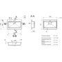 Miraggio Edam 0000787 umywalka 59.2x41.7 cm prostokątna wpuszczana biała zdj.2