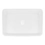 Oltens Lustra 40806000 umywalka 60.5x35 cm prostokątna nablatowa biała zdj.3