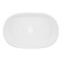 Oltens Lom 40811000 umywalka 55x34 cm owalna nablatowa biała zdj.3