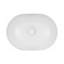 Oltens Hamnes 40819000 umywalka 49.5x35.5 cm owalna nablatowa biała zdj.1