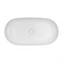 Oltens Hamnes 40821000 umywalka 80x40 cm owalna nablatowa biała zdj.3