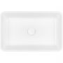 Oltens Fossa 40801000 umywalka 55x34 cm prostokątna nablatowa biała zdj.3