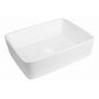 Oltens Forde 40314000 umywalka 48x37 cm prostokątna nablatowa biała zdj.1