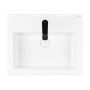 Oltens Susa 41403000 umywalka 50x41 cm prostokątna ścienna-nablatowa biała zdj.3