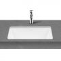 Oltens Drammen 40106000 umywalka 48x36.5 cm prostokątna podblatowa biała zdj.5