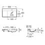 Roca Ona A327688004 umywalka 80x46 cm prostokątna meblowa biała zdj.2