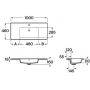 Roca Gap A3279A1000 umywalka 100x46 cm prostokątna meblowa biała zdj.2