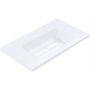 Ruvetti Ivana DOLIVA80 umywalka 80x45 cm prostokątna wpuszczana biała zdj.1