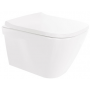 Sanindusa Look 134936604 miska wc z deską wolnoopadającą wisząca bez kołnierza biały mat zdj.1