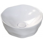Sanindusa Magmma 147734604 umywalka 42.5x42.5 cm okrągła nablatowa biała zdj.1