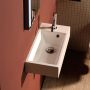 Sapho Ariana SM016 umywalka 50x25 cm prostokątna ścienna-nablatowa biała zdj.4