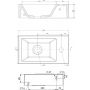 Sapho Small AR500 umywalka 40x22 cm prostokątna ścienna-nablatowa biała zdj.2