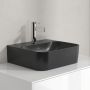 Villeroy & Boch Finion 43644LR7 umywalka 43x39 cm prostokątna ścienna-meblowa-nablatowa czarna zdj.3
