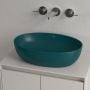 Villeroy & Boch Artis 438848TE umywalka 48x32.5 cm owalna nablatowa zielona zdj.7