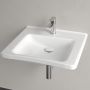Villeroy & Boch ViCare 4A806101 umywalka 60x55 cm prostokątna ścienna biała zdj.8