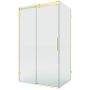 New Trendy Softi X Gold Brushed EXK8945 kabina prysznicowa 100x80 cm prostokątna złoty szczotkowany/szkło przezroczyste zdj.1