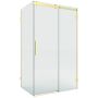 New Trendy Softi X Gold Brushed EXK8970 kabina prysznicowa 100x80 cm prostokątna złoty szczotkowany/szkło przezroczyste zdj.1