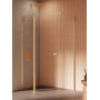New Trendy New Soleo Gold Brushed K4197WP kabina prysznicowa 100x80 cm prostokątna złoty szczotkowany/szkło przezroczyste zdj.3