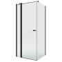 New Trendy New Soleo Black K4357WP kabina prysznicowa 80x80 cm kwadratowa czarny mat/szkło przezroczyste zdj.1