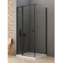 New Trendy New Soleo Black K4357WP kabina prysznicowa 80x80 cm kwadratowa czarny mat/szkło przezroczyste zdj.3