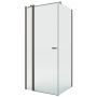 New Trendy New Soleo Gunmetal Brushed K2150WP kabina prysznicowa 90x80 cm prostokątna gunmetal szczotkowany/szkło przezroczyste zdj.1