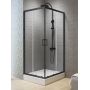 New Trendy New Varia Black K5162 kabina prysznicowa 90x90 cm kwadratowa czarny mat/szkło przezroczyste zdj.1