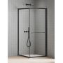 New Trendy New Varia Black K5183 kabina prysznicowa 80x80 cm kwadratowa czarny mat/szkło przezroczyste zdj.1
