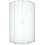 New Trendy New Varia K5467 kabina prysznicowa 90x90 cm półokrągła chrom połysk/szkło przezroczyste zdj.1