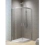 New Trendy New Varia K5467 kabina prysznicowa 90x90 cm półokrągła chrom połysk/szkło przezroczyste zdj.6