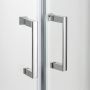 New Trendy New Varia K5467 kabina prysznicowa 90x90 cm półokrągła chrom połysk/szkło przezroczyste zdj.4