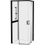 New Trendy Prime Black K5801 kabina prysznicowa 80x80 cm kwadratowa czarny mat/szkło przezroczyste zdj.1