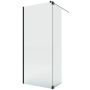 New Trendy Nesta Black K5830 kabina prysznicowa walk-in 100x40 cm czarny mat/szkło przezroczyste zdj.1